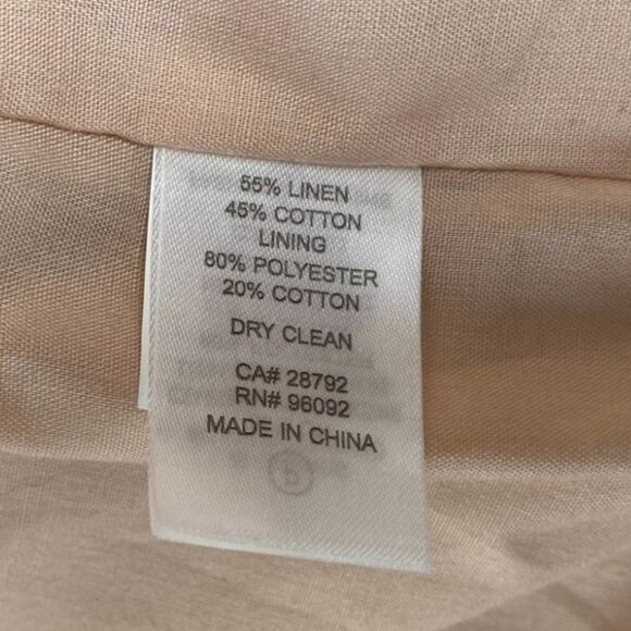 Dalia Womens Blazer Jacket Size XS Linen Blend One Button Officewear Casual - Picture 6 of 10